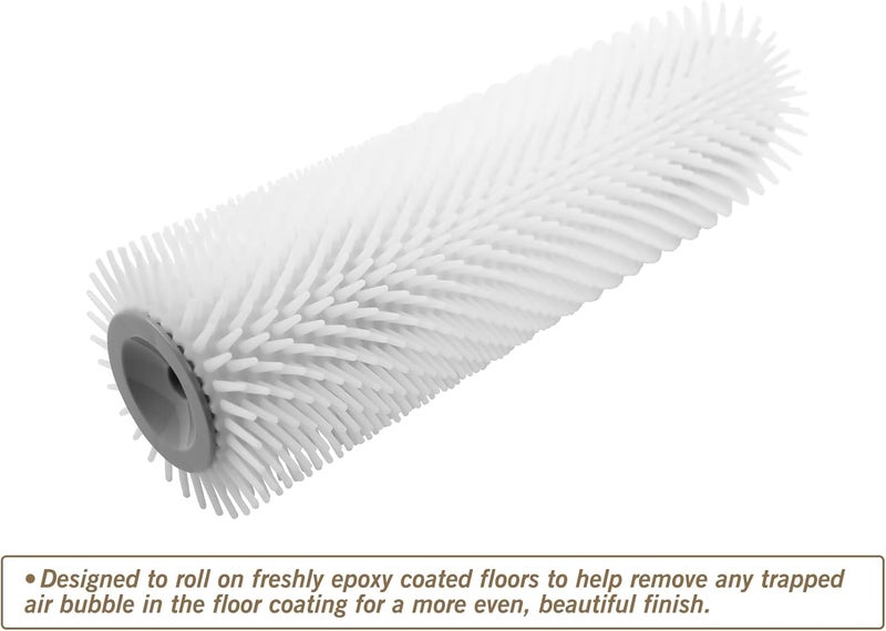 Rolling Dog 9 inch Spike Roller for Epoxy- Epoxy Spiked Roller Cover for Self Leveling Concrete,Spiked Screeding Compound Roller Cover for Cement Concrete Paint - Image 5